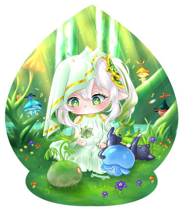 1 character + complex background + complex character design + 3 animals - 198€