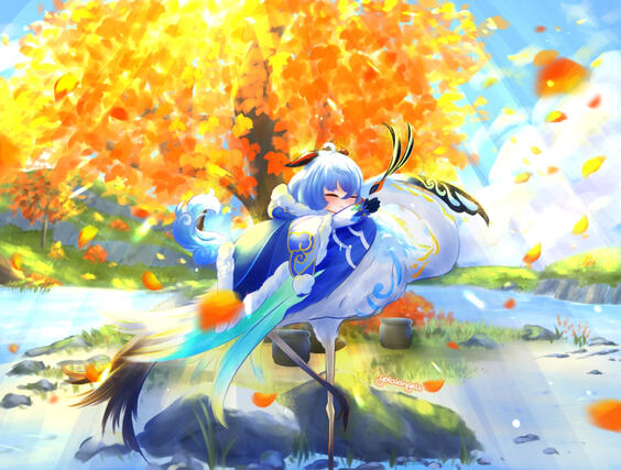 Full-body + complex background + animal - 182€