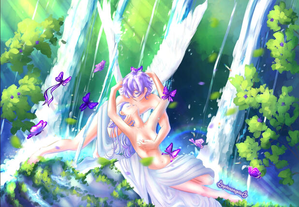 Full-body + complex background + 1 additional character + upper body nudity - 294€